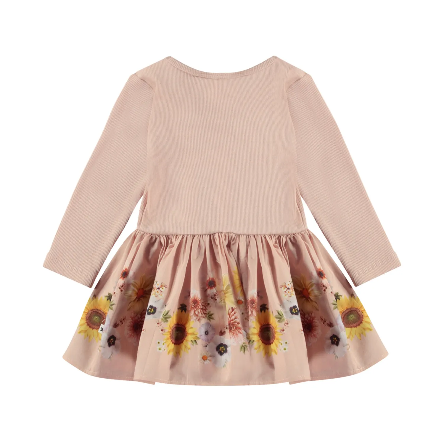 Molo Kids Overalls & Jumpsuits>Molo Cissa Retro Stripeshort Sleeve Poplin Skirt Floral Dress