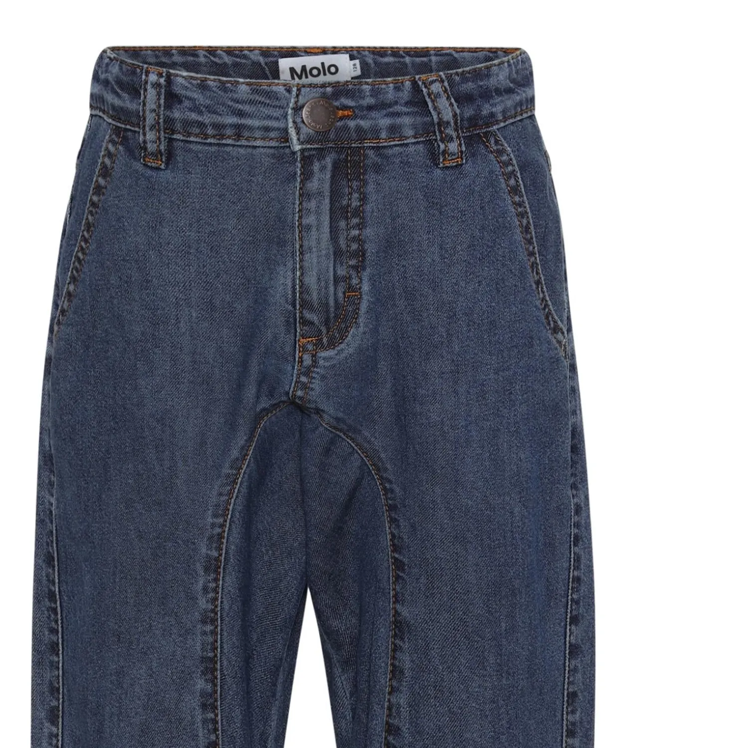 Molo Kids Pants> Anouk Washed Indigo Denim Jeans