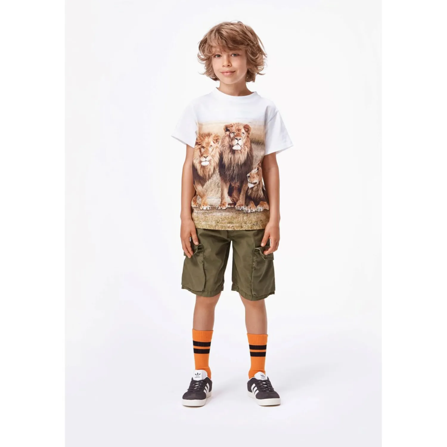 Molo Kids Pants> Argod Cargo Shorts Army Green