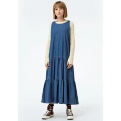 Molo Kids Overalls & Jumpsuits> Cai Washed Indigo Dress