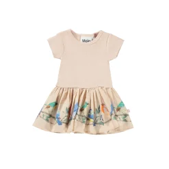 Molo Kids Dresses> Carin Birds On A Twig Organic Baby Dress