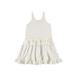 Molo Kids Overalls & Jumpsuits> Charlotte White Star Dresses