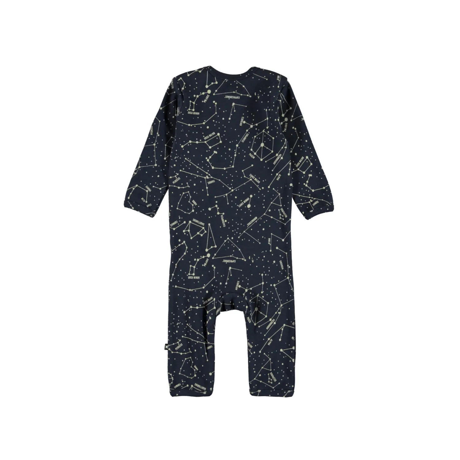 Molo Kids Rompers> Faso Star Maps Organic Baby Bodysuit