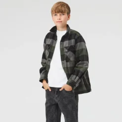 Molo Kids Jackets> Hayes Plaid Jacket