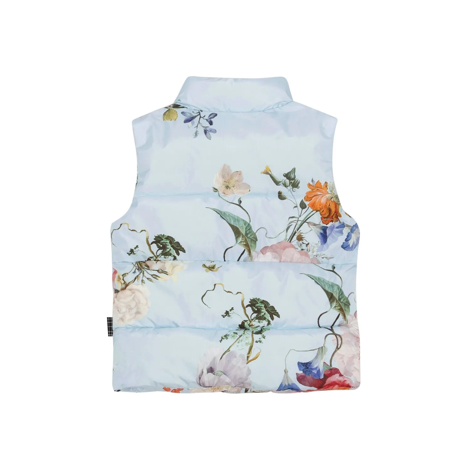 Molo Kids Face Masks> Heike Floral Print Blue Vest