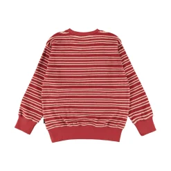 Molo Kids Hoodies> Mattis Rose Straw Stripe Sweatshirt