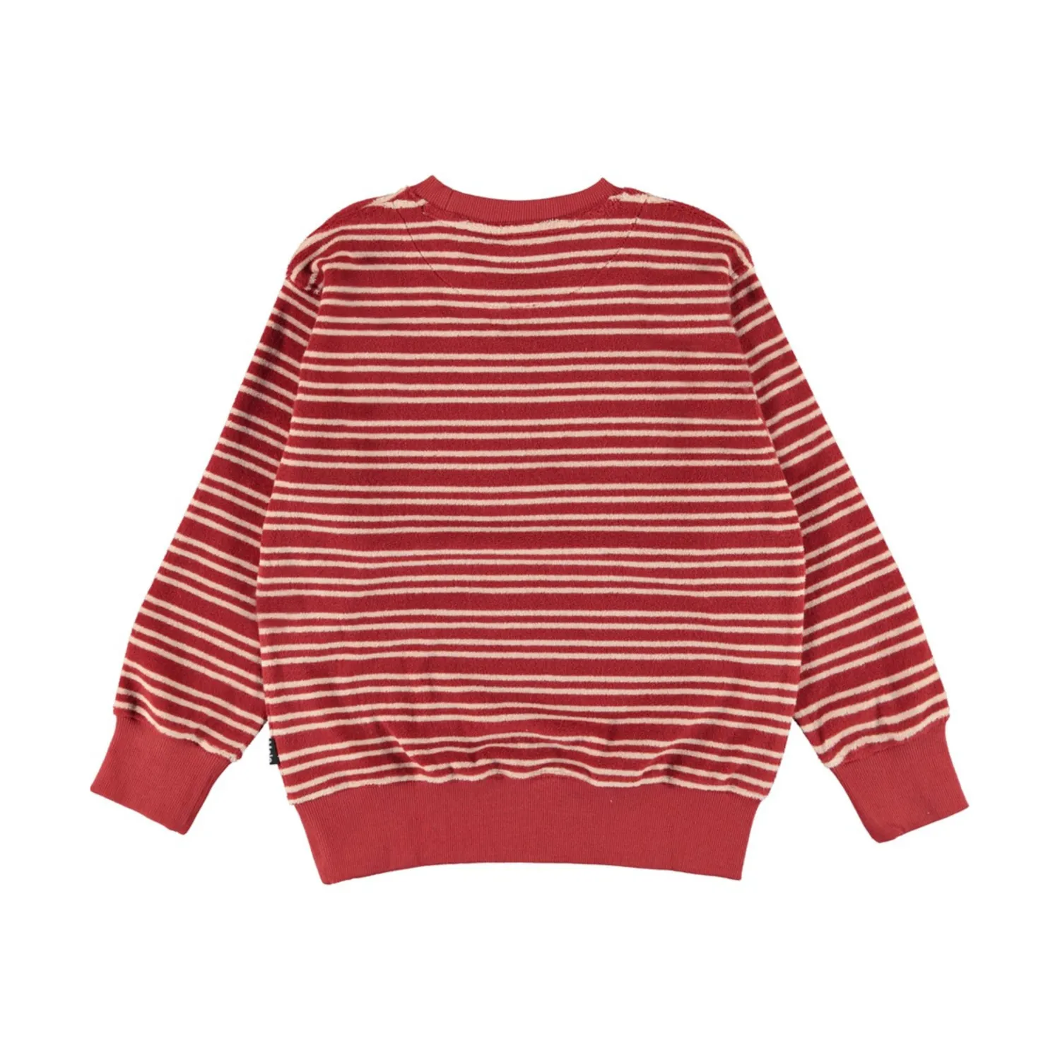 Molo Kids Hoodies> Mattis Rose Straw Stripe Sweatshirt