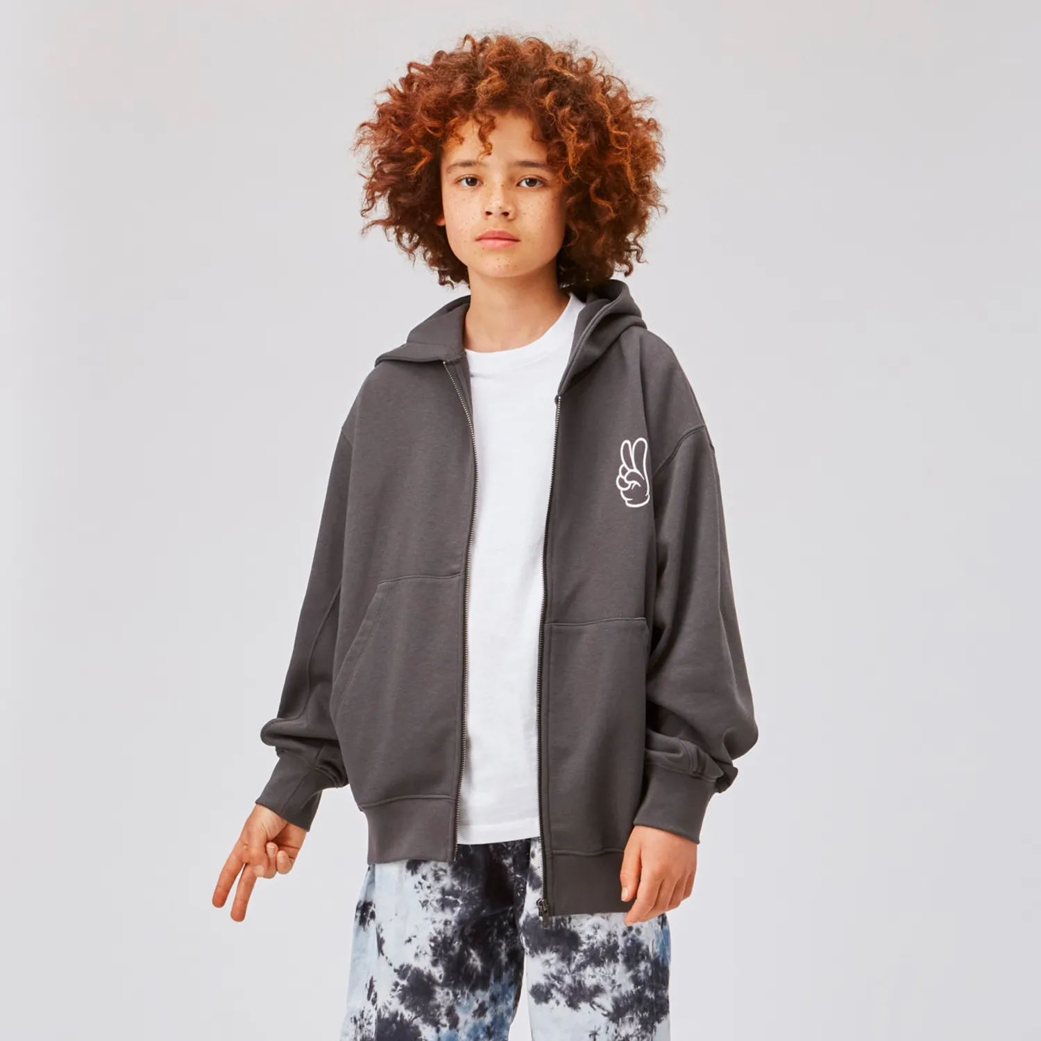 Molo Kids Hoodies> Mazz Grey Hoodie
