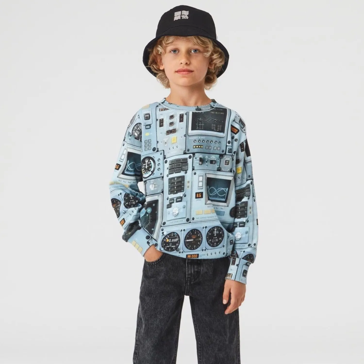 Molo Kids Sweatshirts> Mik Cockpit Sweatshirt