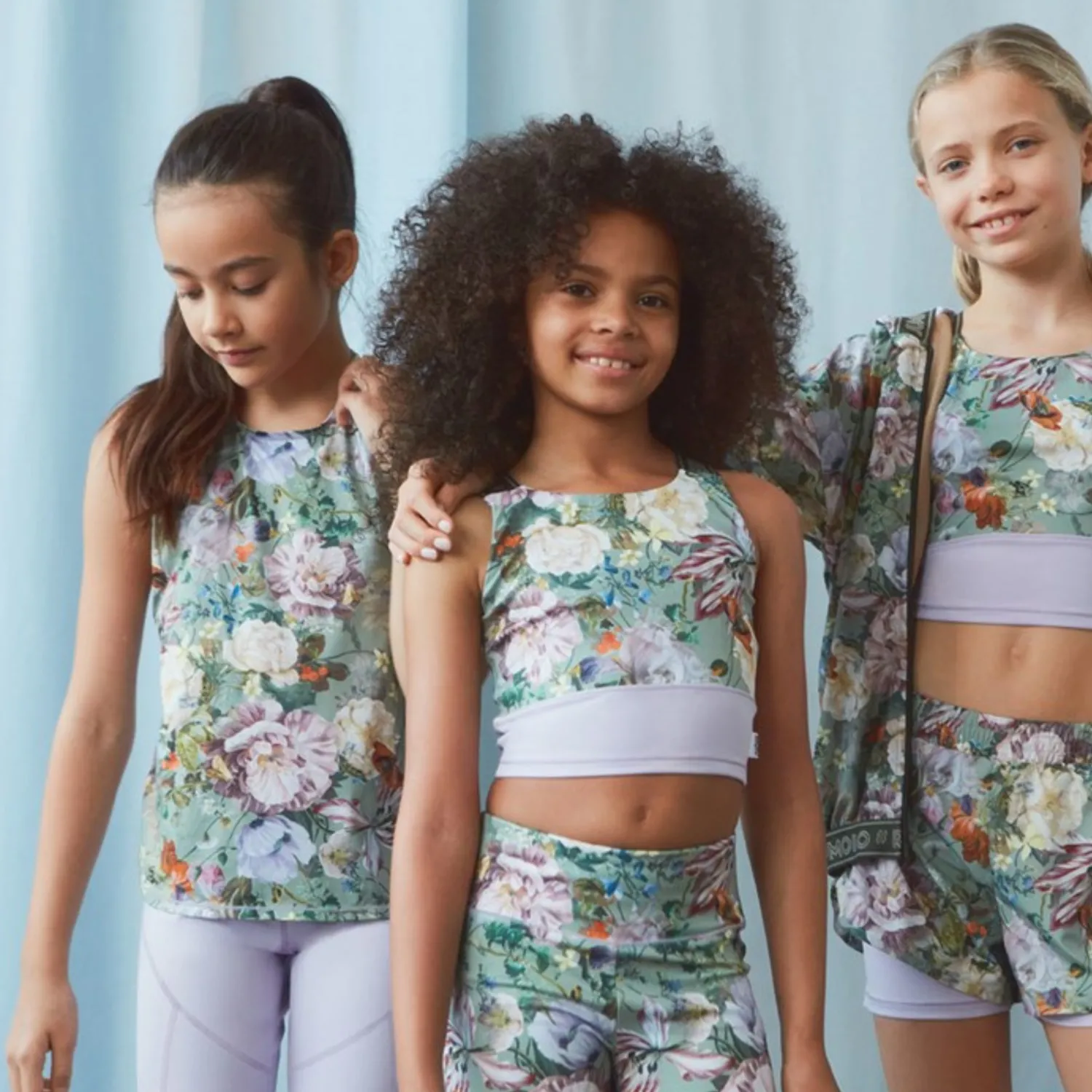 Molo Kids Face Masks> Oliva Sports Tops Green Botanic
