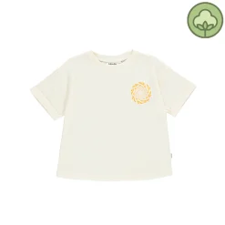 Molo Kids Long Sleeve T Shirts> Rachelle Pearled Ivory Organic T Shirt