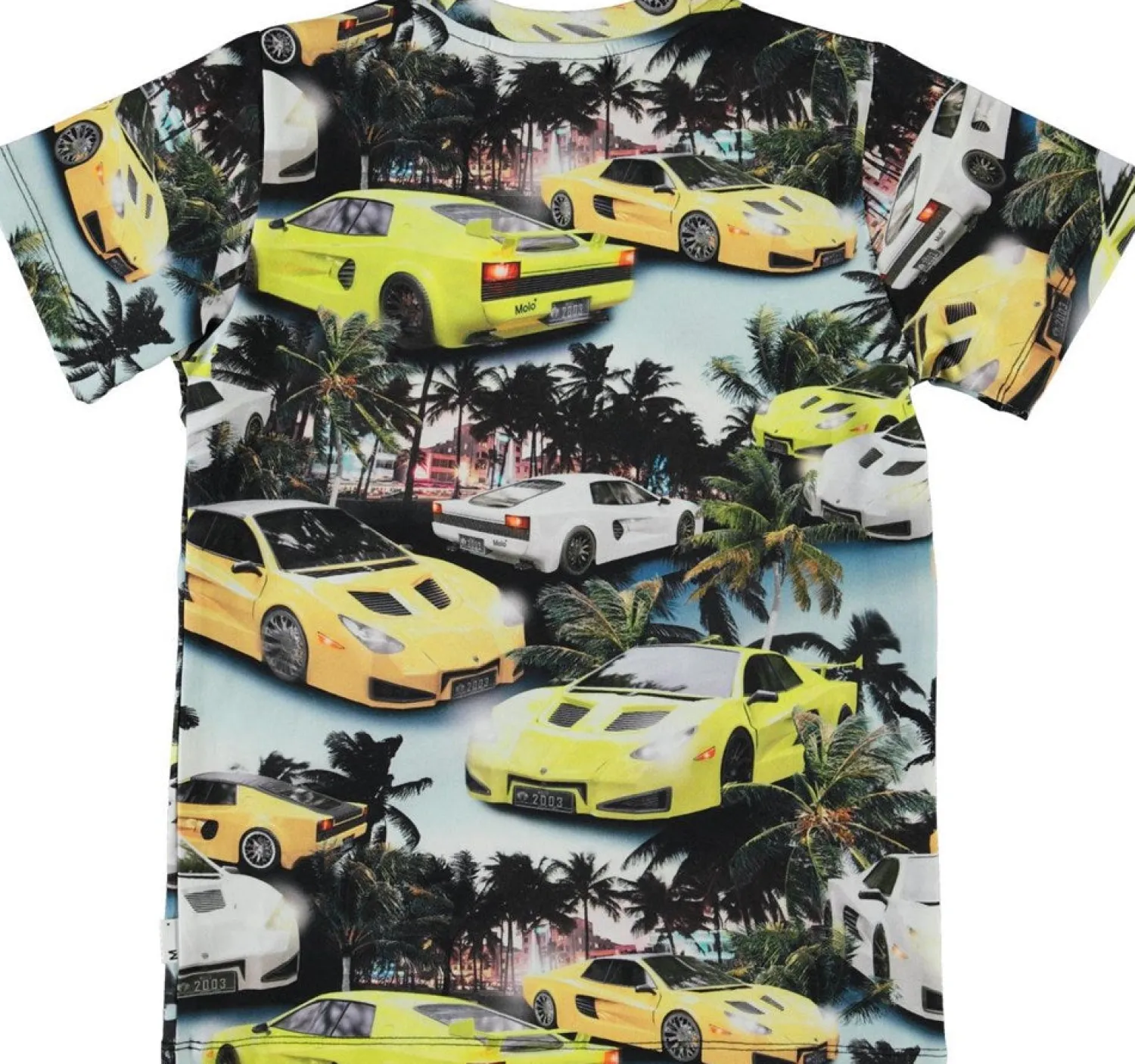 Molo Kids T Shirts> Ralphie Fast Cars Organic Cotton T Shirt