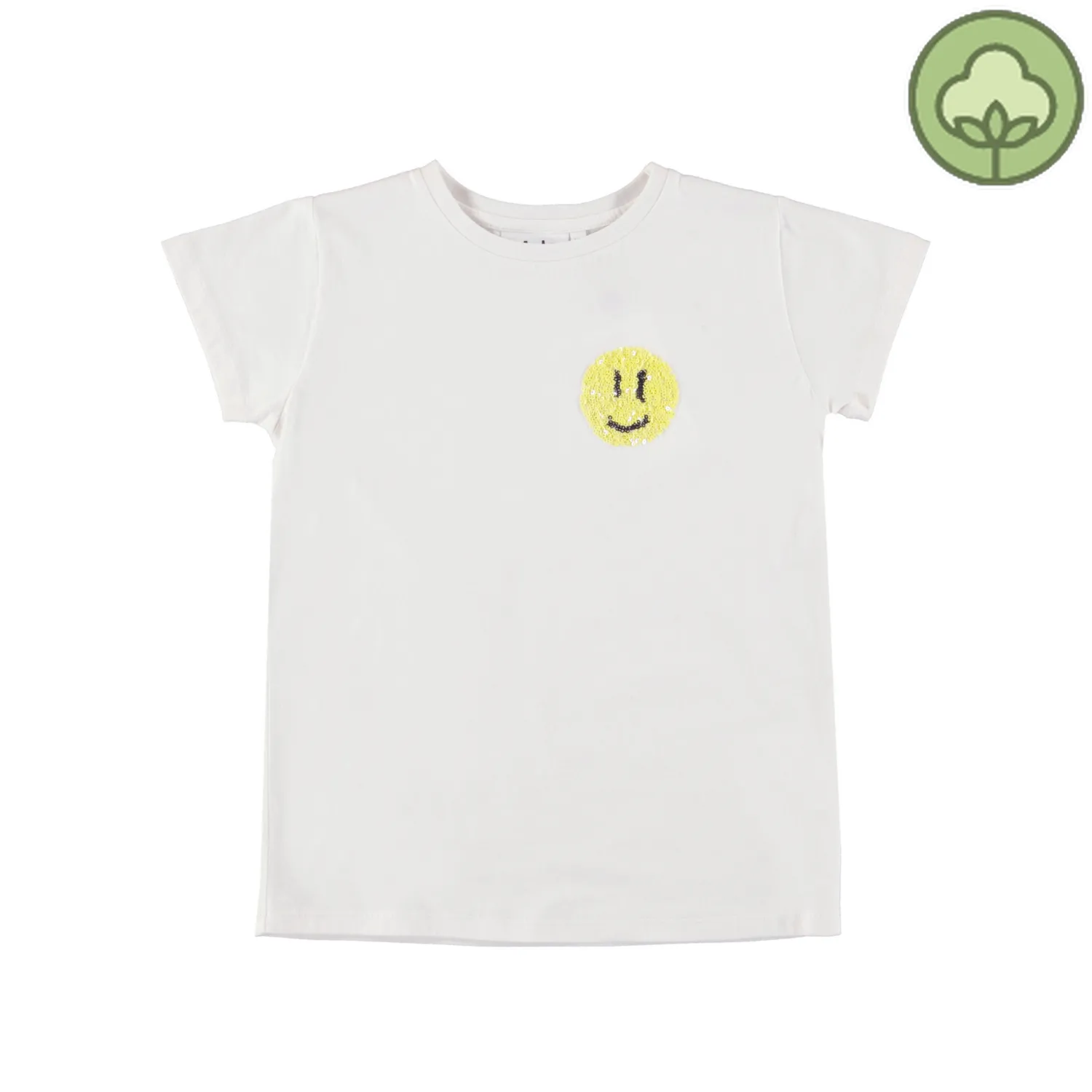 Molo Kids Long Sleeve T Shirts> Ranva Sequince Smile T Shirt