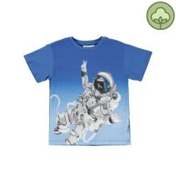 Molo Kids T Shirts> Rasmus Peace Astronaut Organic T Shirt