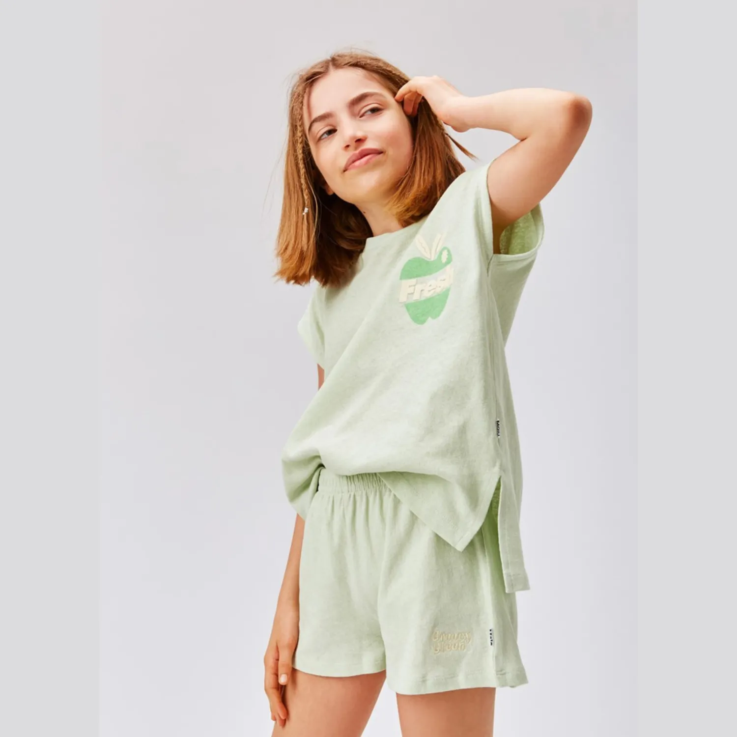 Molo Kids Long Sleeve T Shirts> Rayla Mint Green T-Shirt