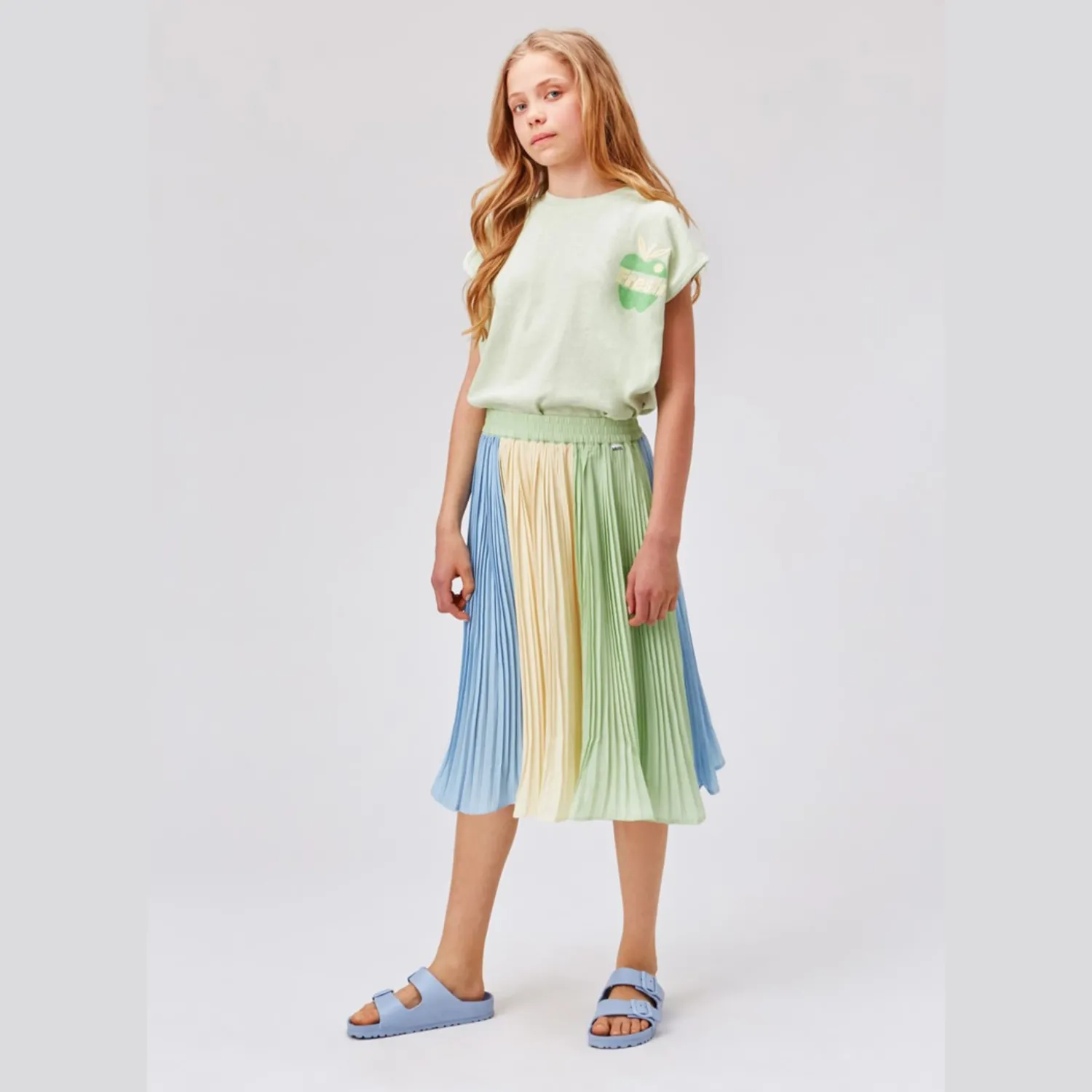 Molo Kids Long Sleeve T Shirts> Rayla Mint Green T-Shirt