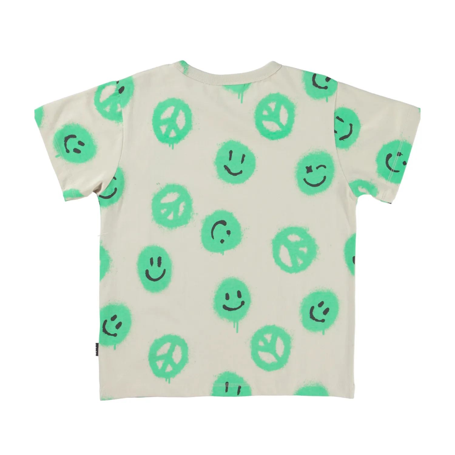 Molo Kids Long Sleeve T Shirts> Riley Oversized Unisex Peace T Shirt