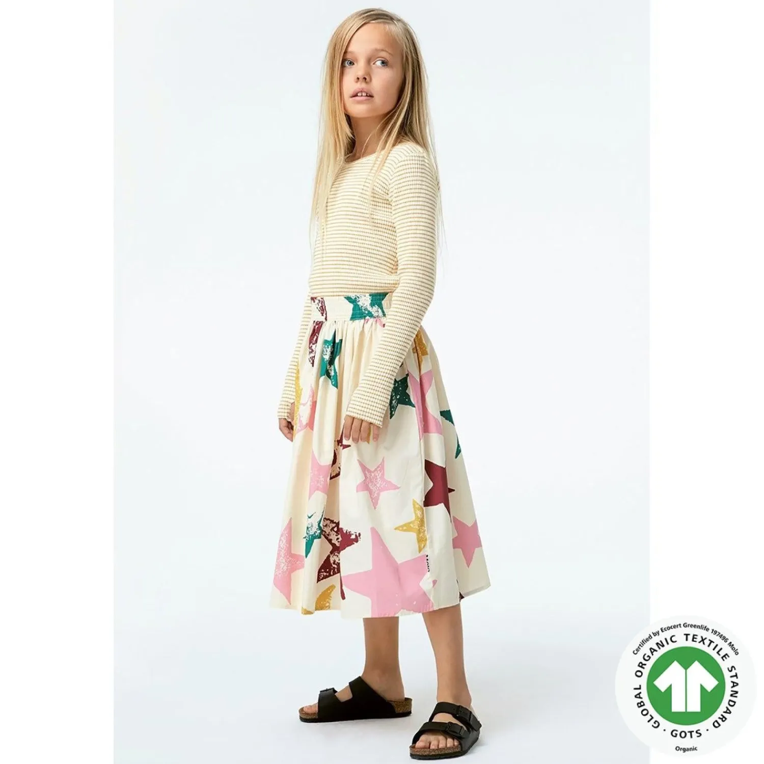 Molo Kids Blouses> Rochelle White Yellow Stripe