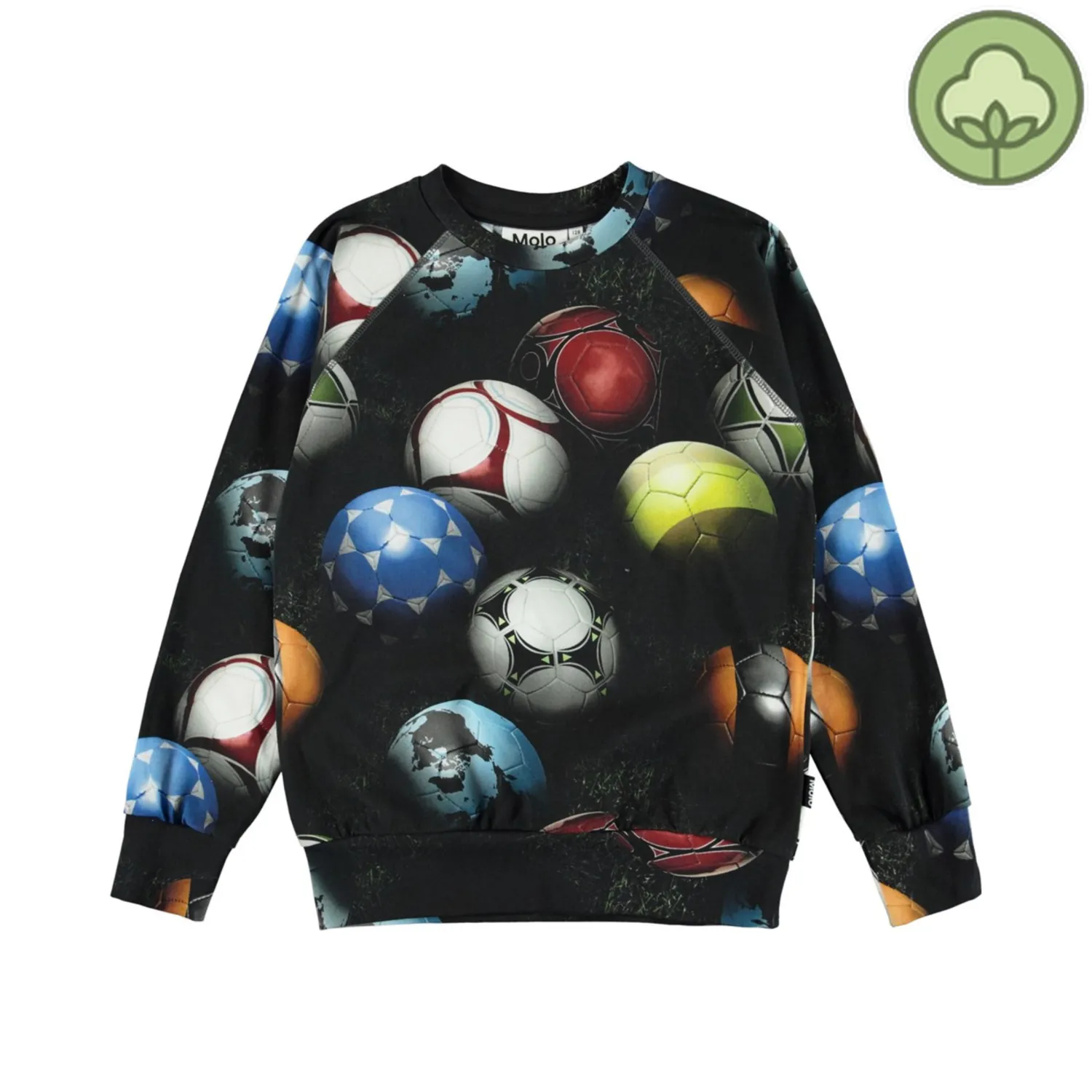 Molo Kids Long Sleeve T Shirts> Romeo World Football Long Sleeve T Shirt