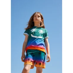 Molo Kids Long Sleeve T Shirts> Summer Scrap Randon T Shirt
