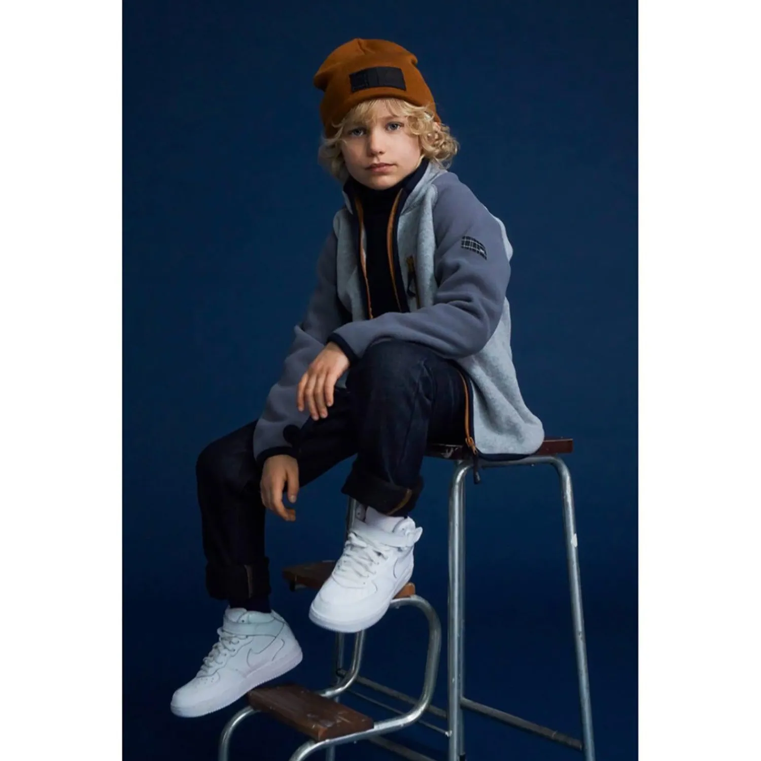 Molo Kids Jackets> Ulrick Grey Melange Jacket