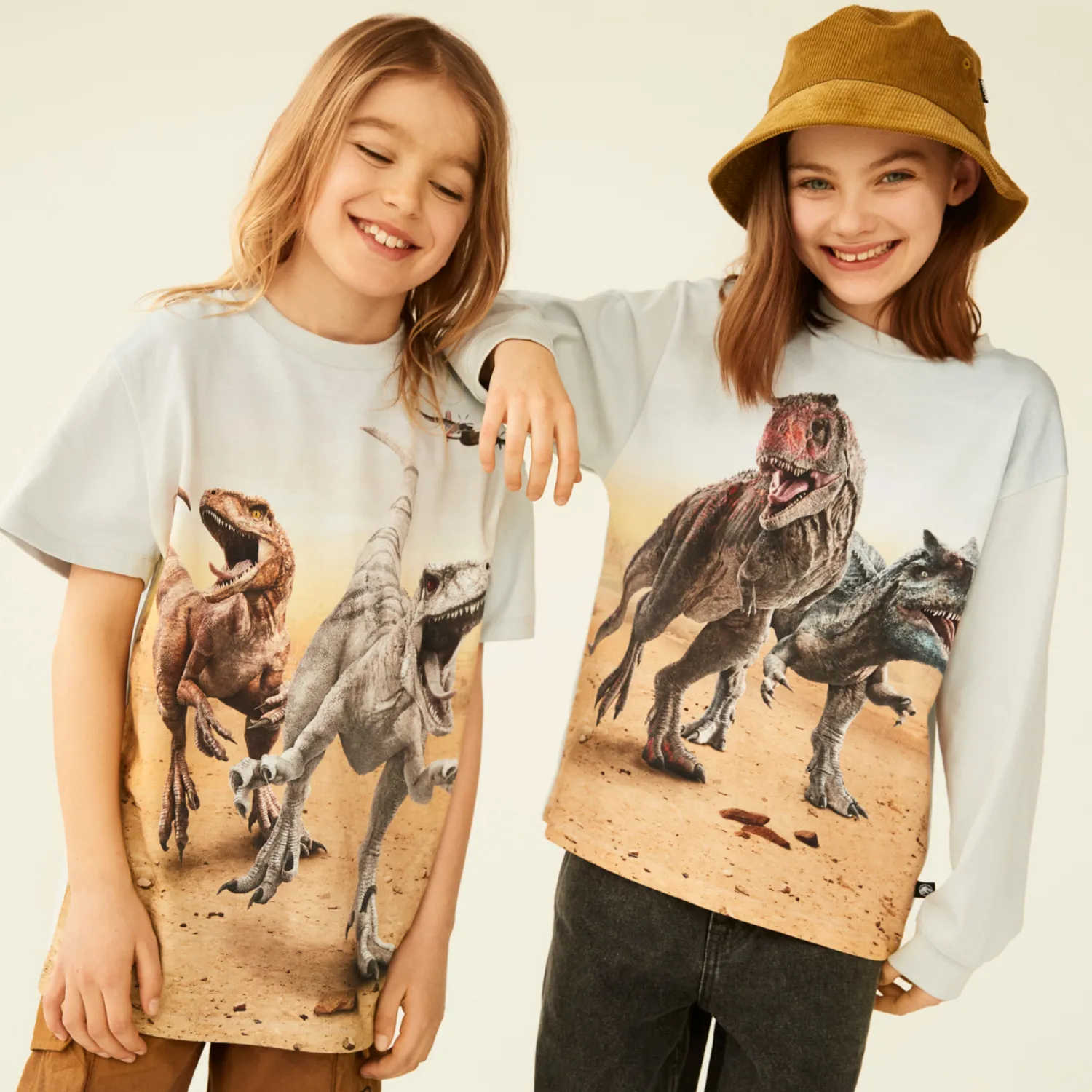 Molo Kids T Shirts>Molo X Jurassic World Kids Roxo Dinos Galore T Shirt