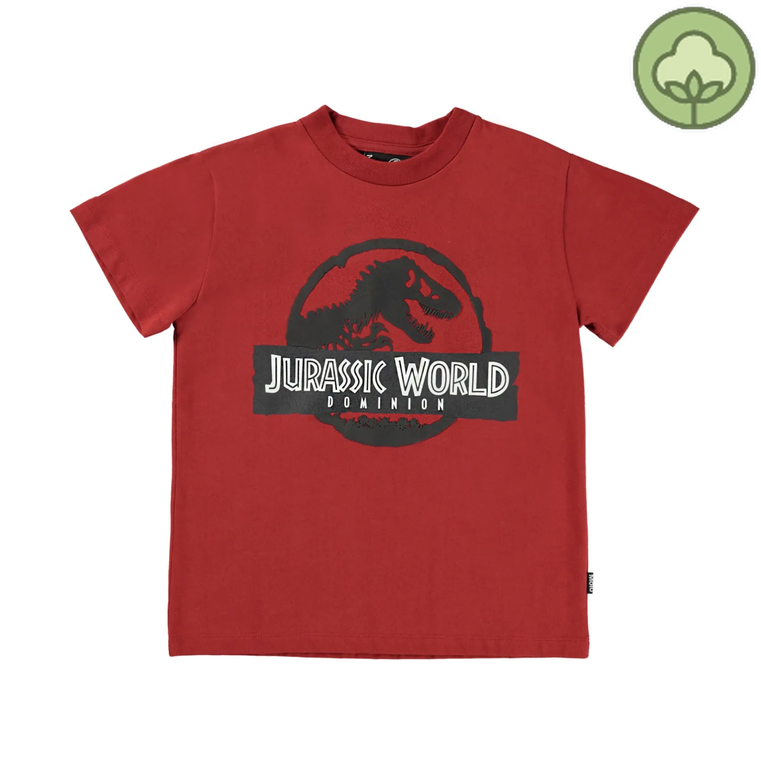 Molo Kids T Shirts>Molo X Jurassic World Kids Roxo Red Ochre T Shirt