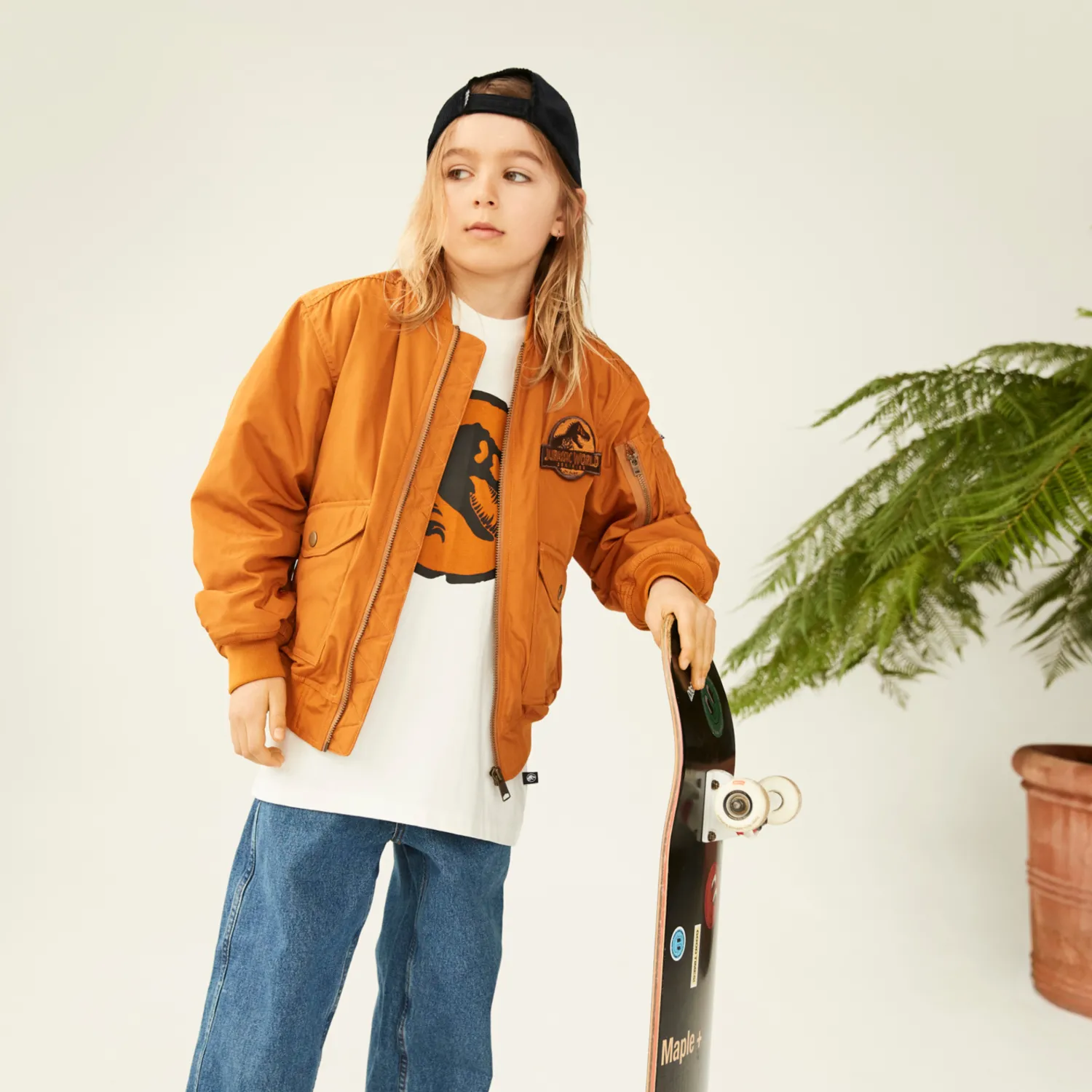 Molo Kids T Shirts>Molo X Jurassic World Kids Roxo Jurassic World T Shirt