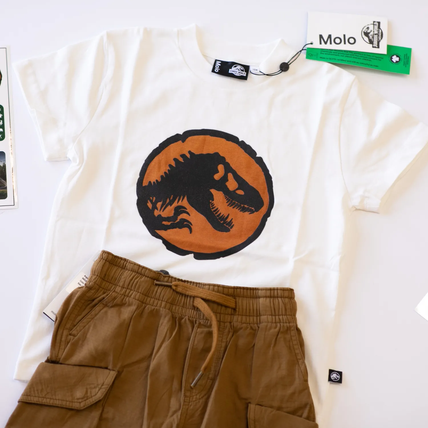 Molo Kids T Shirts>Molo X Jurassic World Kids Roxo Jurassic World T Shirt