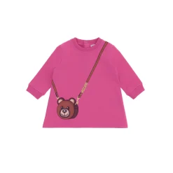 Moschino Dresses> Baby Long Sleeve With Bear Bag Dress