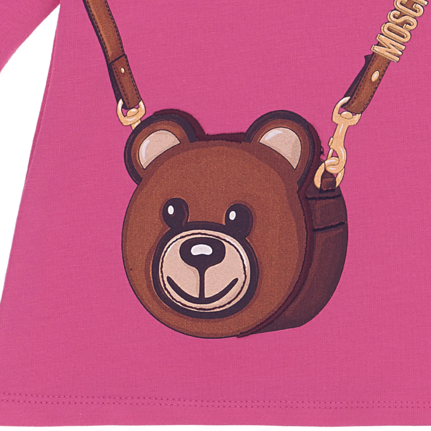 Moschino Dresses> Baby Long Sleeve With Bear Bag Dress