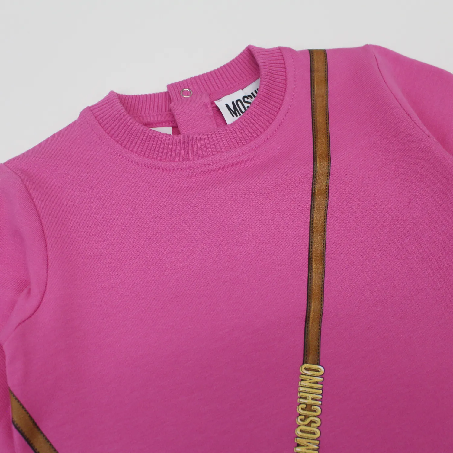 Moschino Dresses> Baby Long Sleeve With Bear Bag Dress
