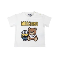 Moschino T Shirts> Baby Minion Logo Teddy T Shirt