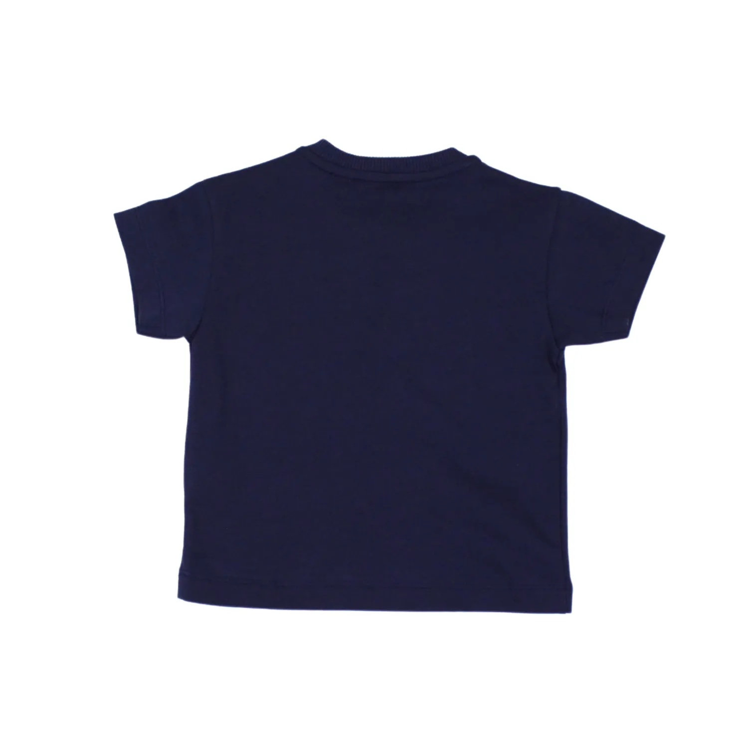 Moschino T Shirts> Baby Rainbow Embroidered Bear T Shirts Navy
