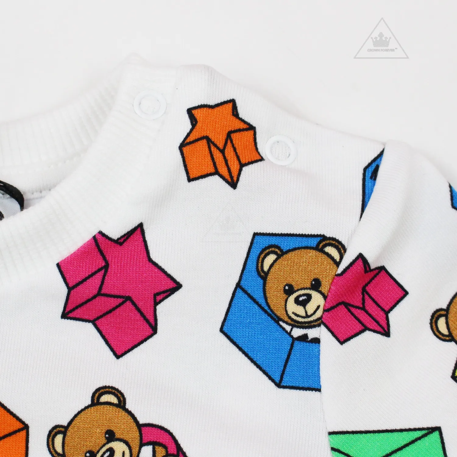 Moschino Rompers> Baby Short Sleeve Romper With Toy Geometric Gift Box