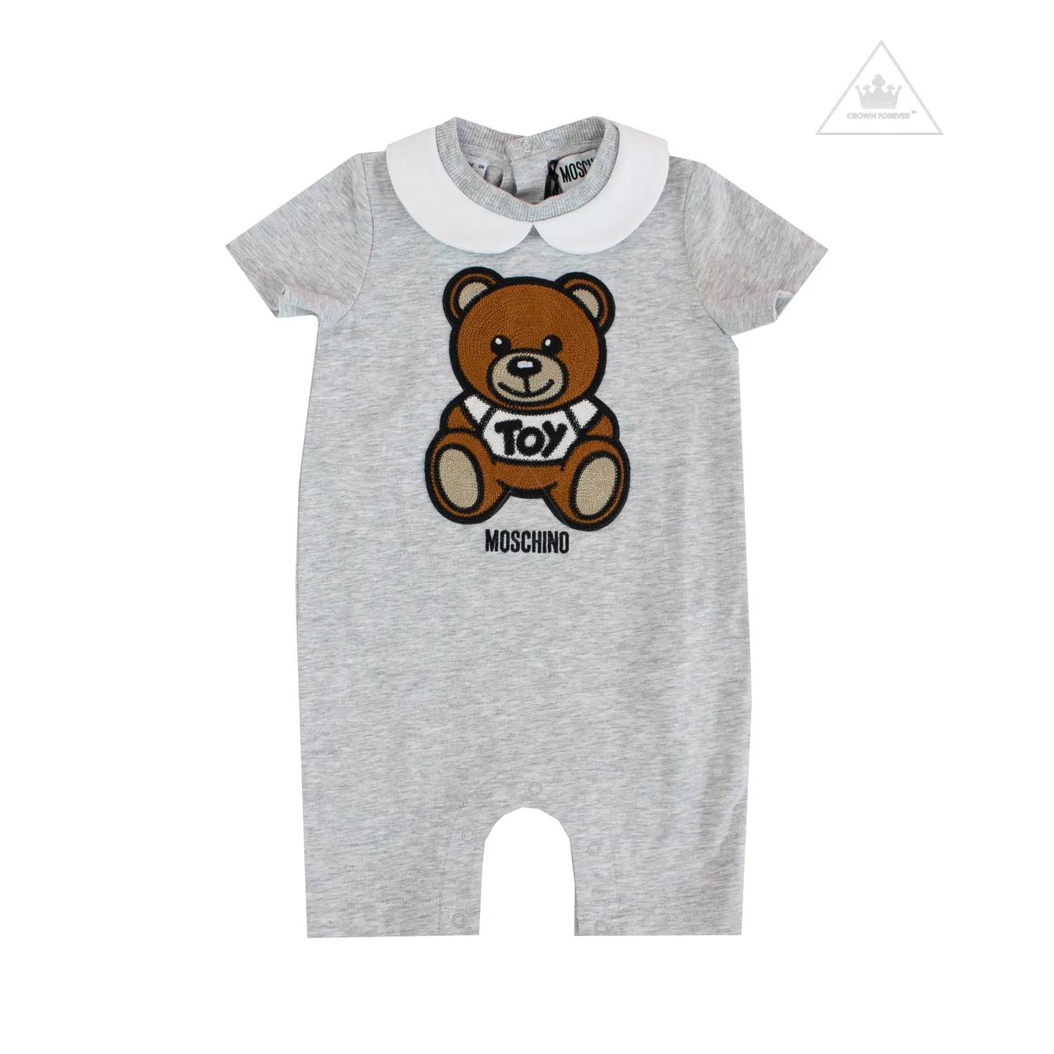 Moschino Rompers> Baby Short Sleeve Romper With Collar Bear Gift Box