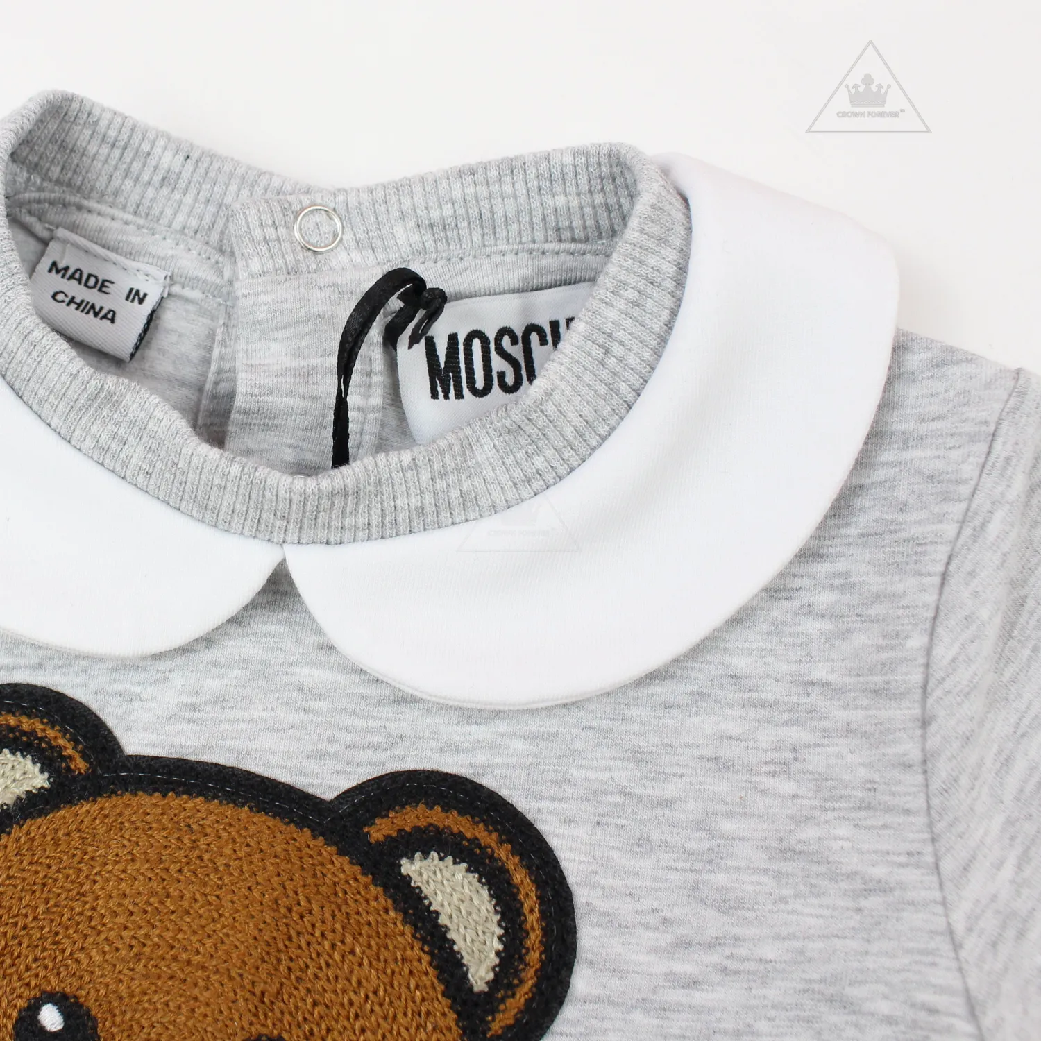 Moschino Rompers> Baby Short Sleeve Romper With Collar Bear Gift Box