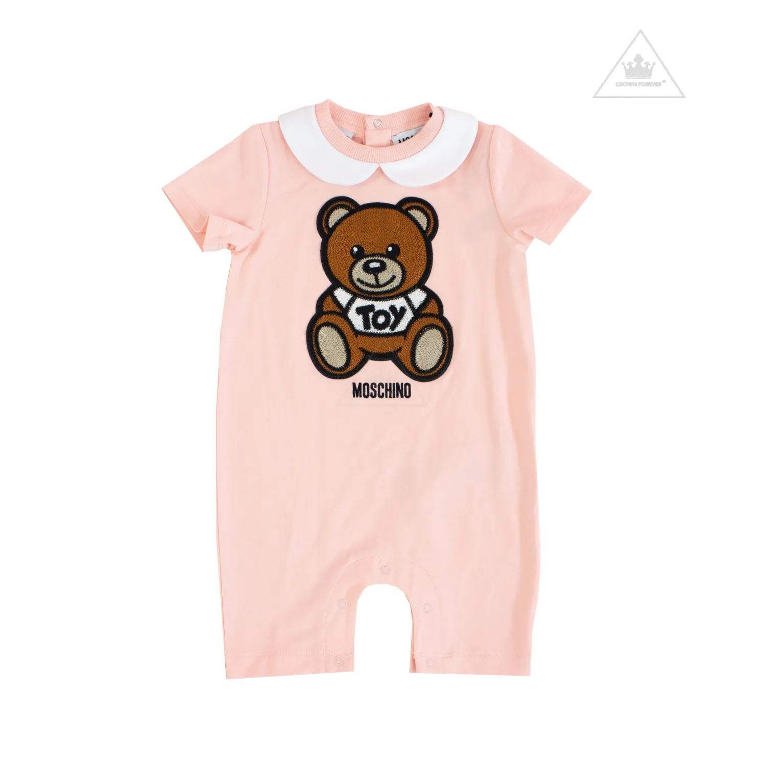 Moschino Rompers> Baby Short Sleeve Romper With Collar Bear Gift Box