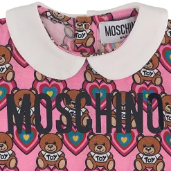 Moschino Onesies> Baby Sweet Heart Printed Bodysuit