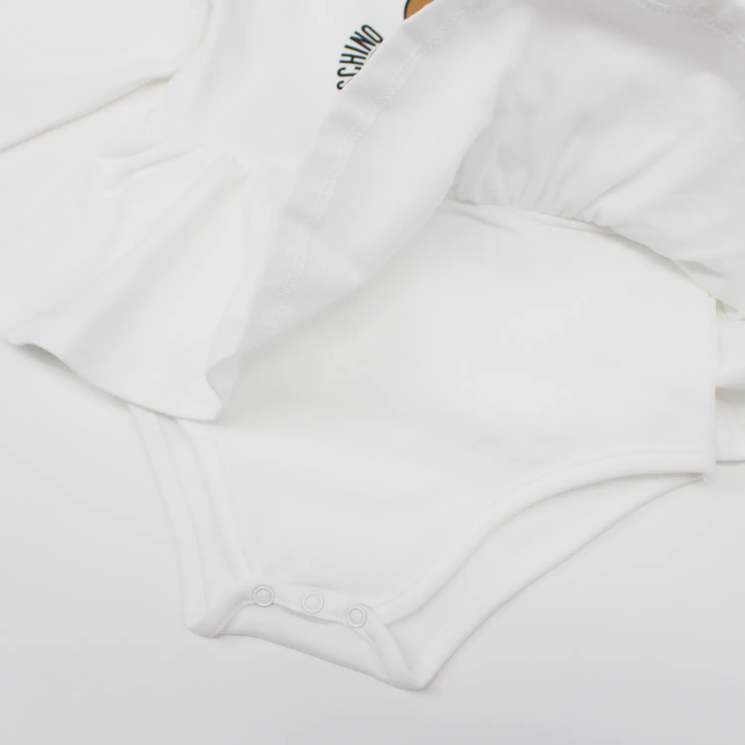 Moschino Onesies> Baby Sweet Heart Bear Printed Bodysuit