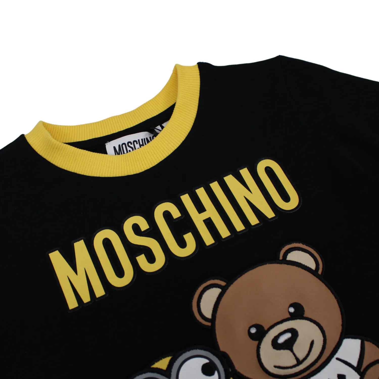 Moschino Long Sleeve T Shirts> Kid Minion & Teddy Graphic Tee