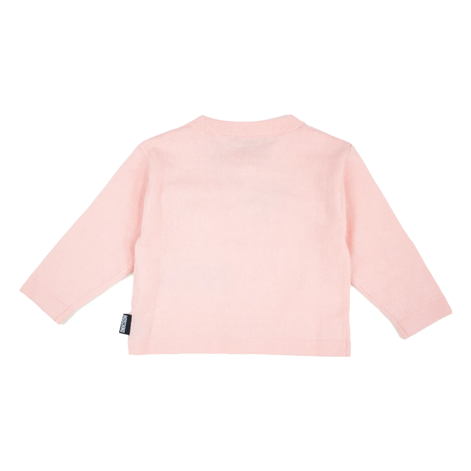 Moschino Cardigans> Kids Baby Cotton Cardigan Bear Batch Pink