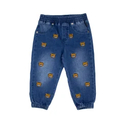 Moschino Pants> Kids Baby Embroidered Teddy Bear Jeans