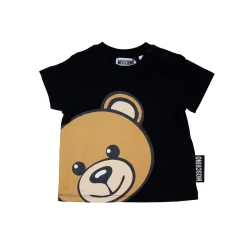 Moschino T Shirts> Kids Baby Large Bear Logo T Shirt Black