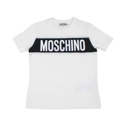 Moschino T Shirts> Kids Boys Box Text T Shirt Mini Me