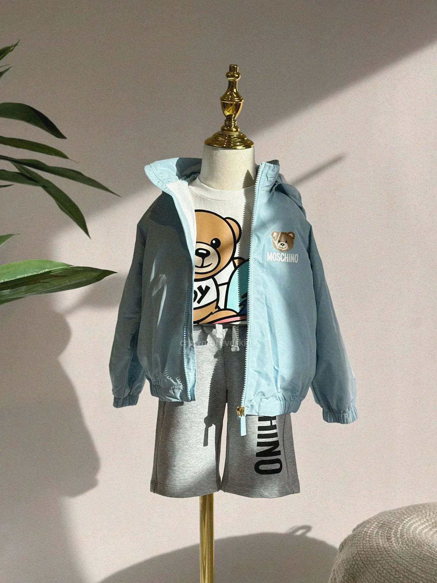Moschino T Shirts> Kids Boys Surfer Teddy Maxi T Shirt Mini Me