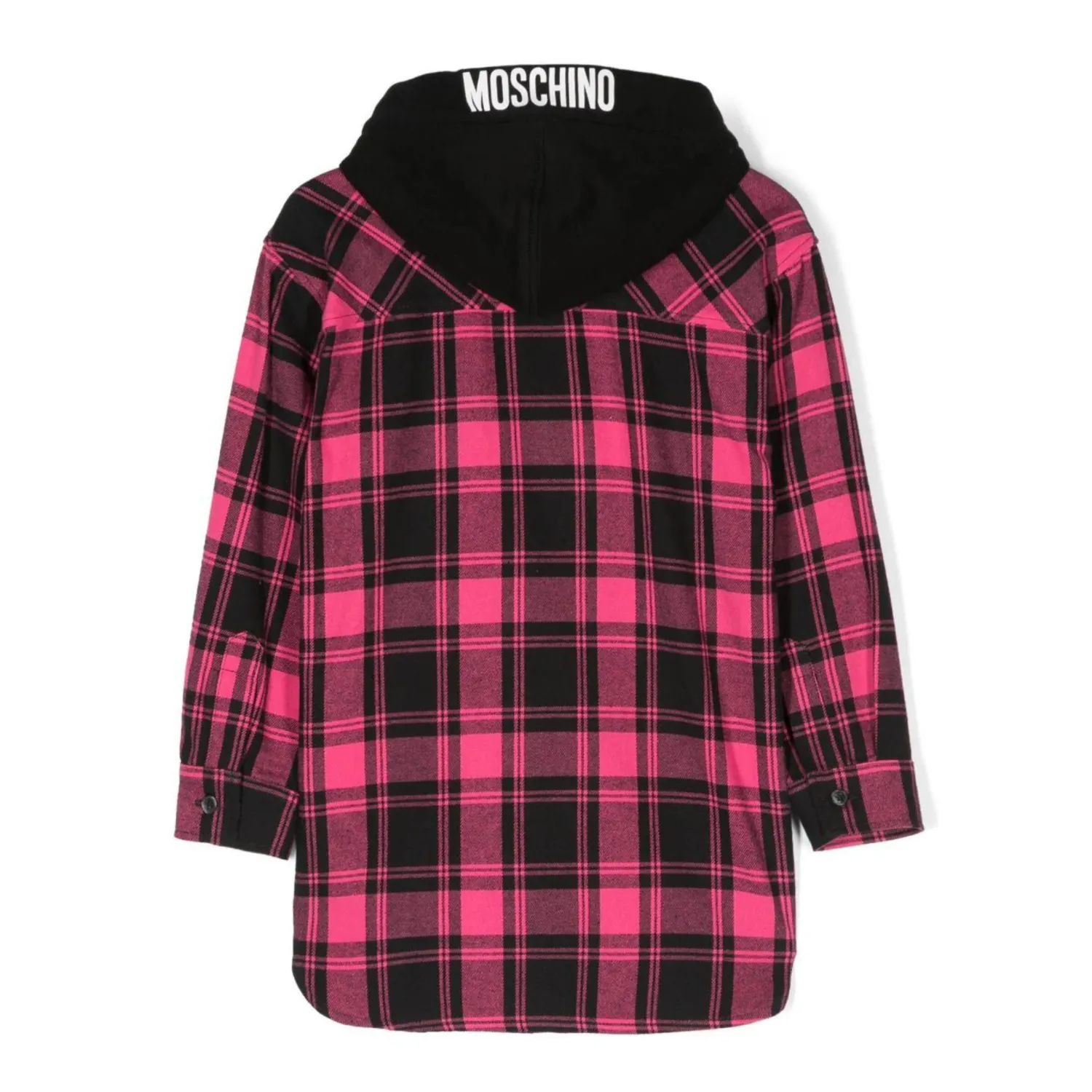 Moschino Overalls & Jumpsuits> Kids Check-Print Hooded Shirt Dress