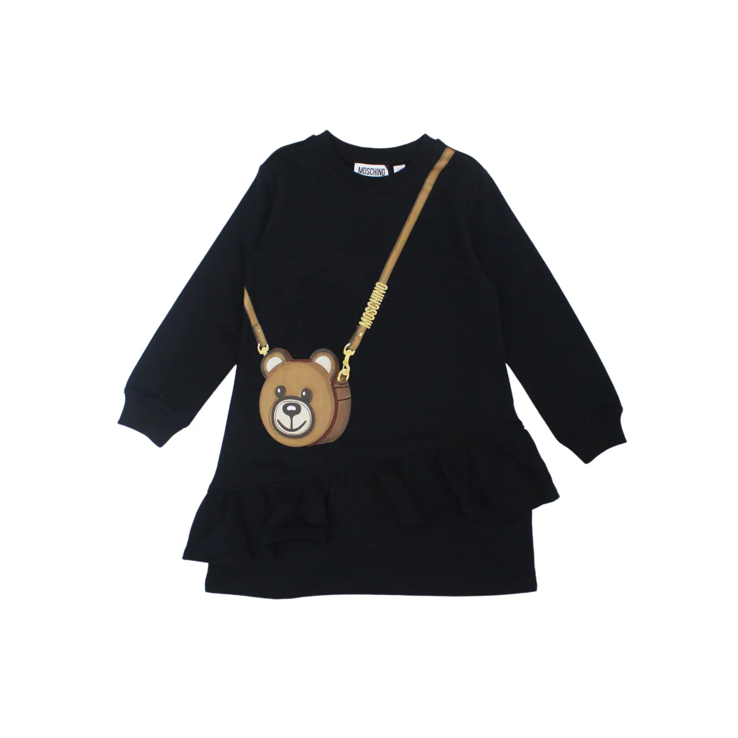 Moschino Overalls & Jumpsuits> Kids Girls Black Teddy Bag Dress