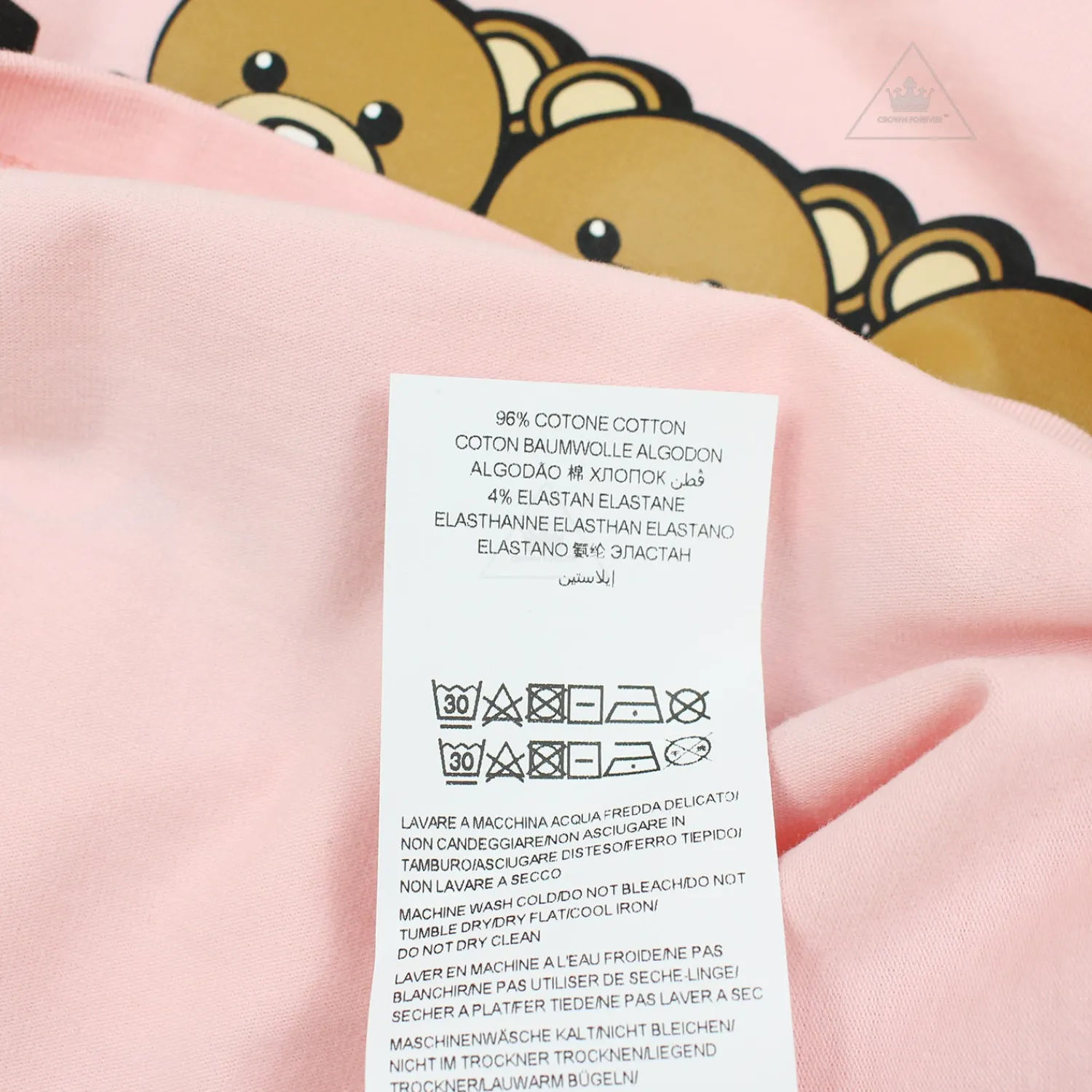 Moschino Blouses> Kids Girls Long Sleeve T With Logo And Bear Graphics Pink