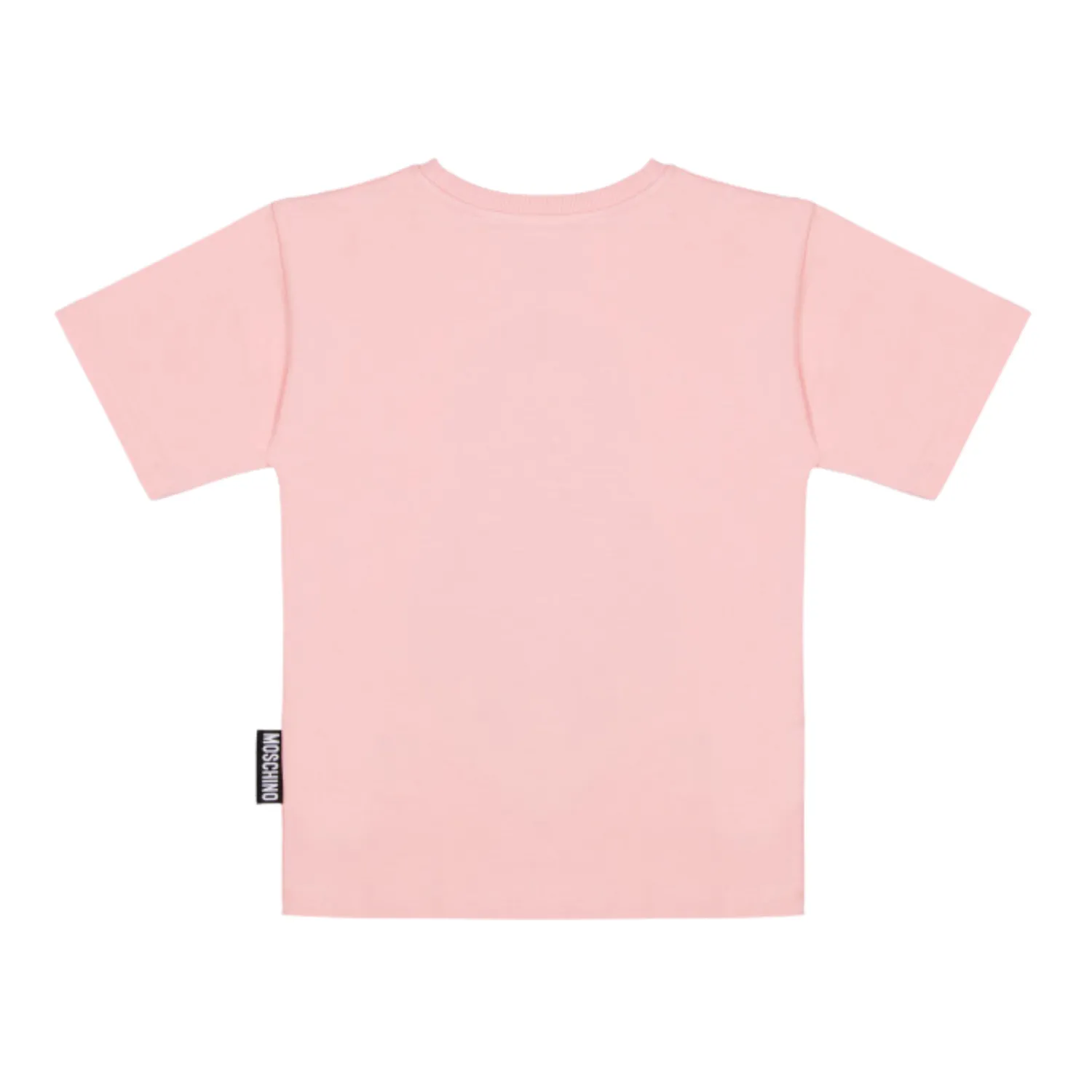 Moschino Long Sleeve T Shirts> Kids Logo Bear Maxi T Shirt Pink